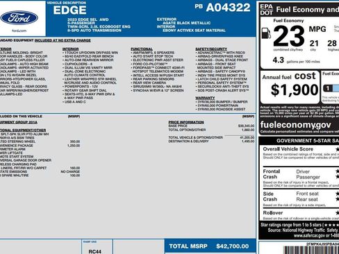 Used 2023 Ford Edge SEL w/ Convenience Package image 2