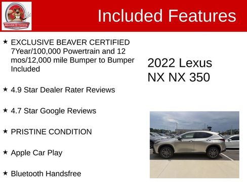 Used 2022 Lexus NX 350 AWD w/ Cold Area Package image 5