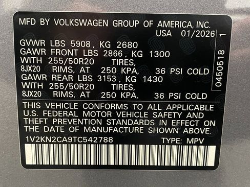 New 2026 Volkswagen Atlas SE AWD/4WD image 34