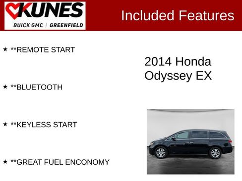 Used 2014 Honda Odyssey EX image 2