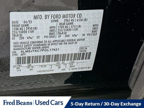 Certified 2023 Lincoln Aviator Reserve w/ Elements Package Plus AWD/4WD image 41