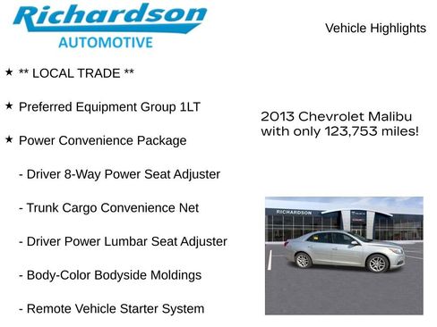 Used 2013 Chevrolet Malibu LT w/ Power Convenience Package image 11