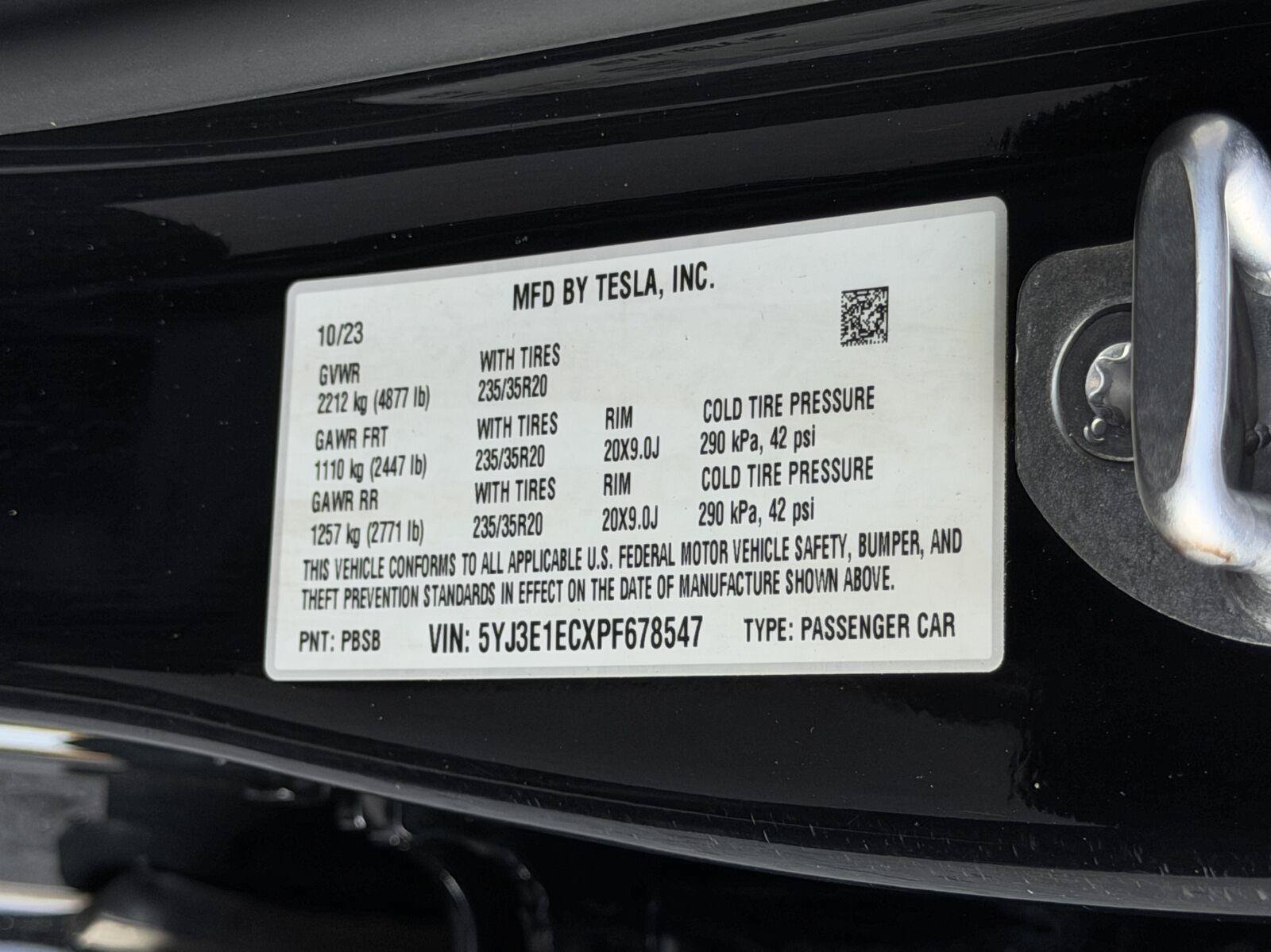 Used 2023 Tesla Model 3 Performance AWD/4WD image 44