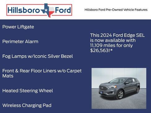 Used 2024 Ford Edge SEL w/ Convenience Package image 9