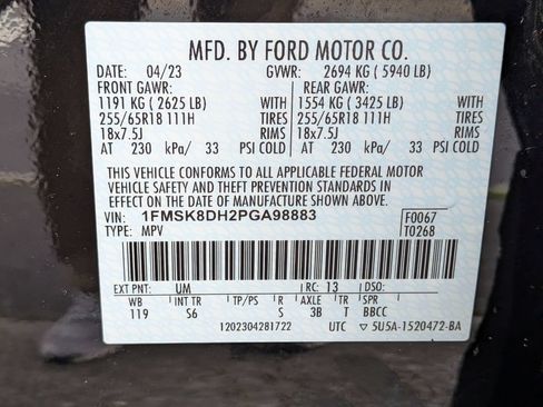 Used 2023 Ford Explorer XLT w/ Equipment Group 202A AWD/4WD image 30