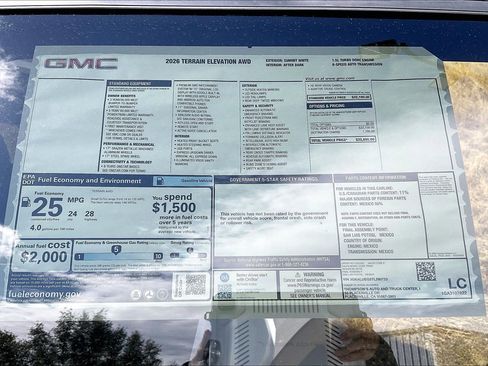 New 2026 GMC Terrain Elevation AWD/4WD image 20