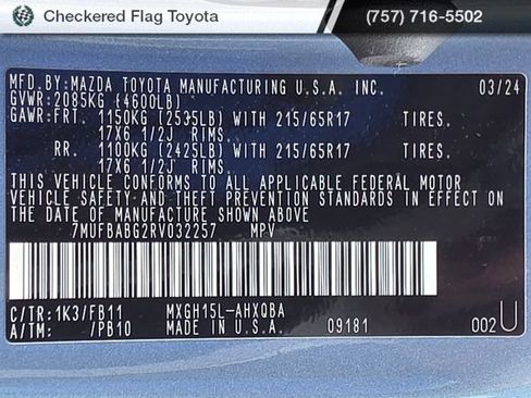 Used 2024 Toyota Corolla Cross AWD Hybrid image 18