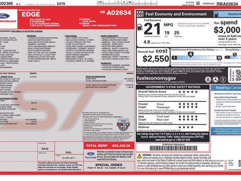 Certified 2024 Ford Edge ST w/ Equipment Group 401A AWD/4WD image 27