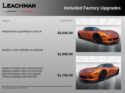 Used 2008 Chevrolet Corvette Z06 w/ Preferred Equipment Group RWD image 10