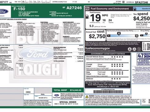 Used 2025 Ford F150 Lariat w/ Equipment Group 502A High image 35