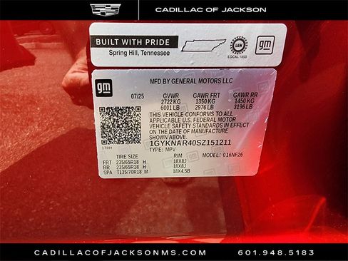 New 2025 Cadillac XT5 Luxury image 21