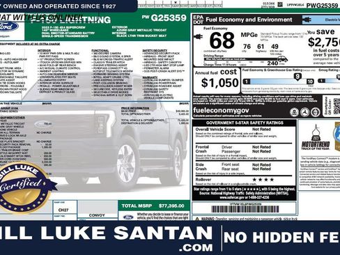 Used 2023 Ford F150 Lightning Lariat w/ Tow Technology Package image 1