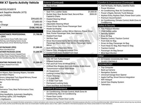 Used 2020 BMW X7 M50i image 3