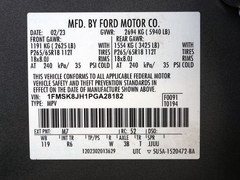 Used 2023 Ford Explorer Timberline AWD/4WD image 44