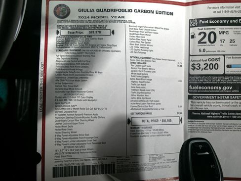 Used 2024 Alfa Romeo Giulia Quadrifoglio image 14