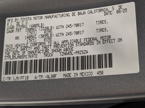 New 2025 Toyota Tacoma SR image 17