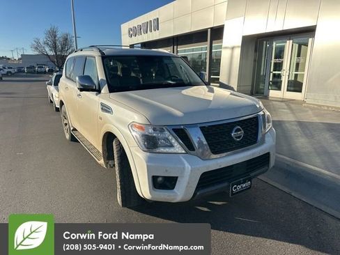 Used 2020 Nissan Armada Platinum w/ Captain's Chairs Package image 1