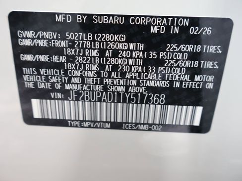 New 2026 Subaru Outback Premium AWD/4WD image 41