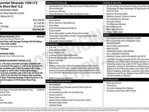 Used 2021 Chevrolet Silverado 1500 LTZ w/ Z71 Off-Road Package image 13