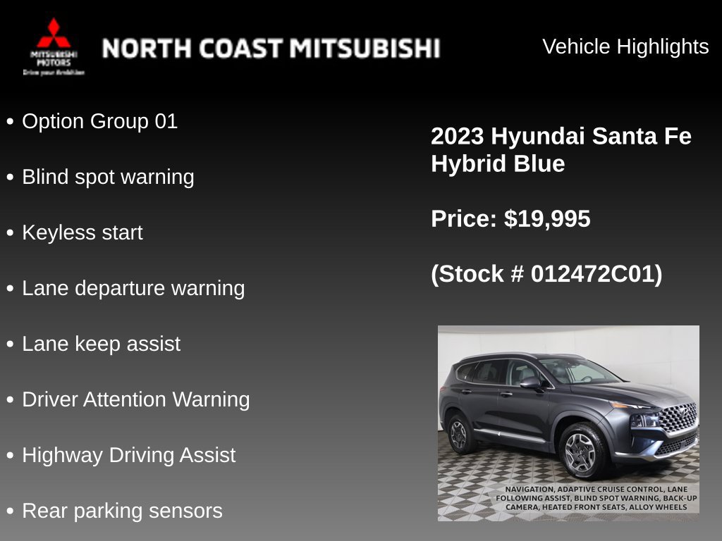 Used 2023 Hyundai Santa Fe Blue AWD/4WD image 2