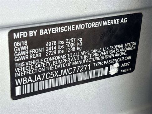 Used 2018 BMW 530i xDrive w/ Premium Package image 32