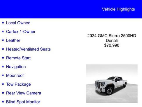 Used 2024 GMC Sierra 2500 Denali w/ Denali Reserve Package image 2