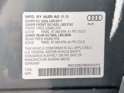 Used 2025 Audi Q6 e-tron Premium Plus w/ Premium Plus RWD image 28