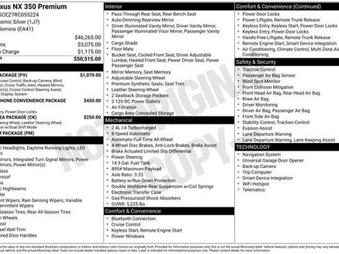 Certified 2024 Lexus NX 350 350 Premium w/ Vision Package image 42