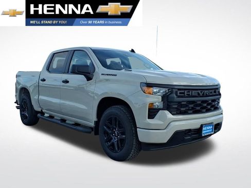 New 2026 Chevrolet Silverado 1500 Custom w/ Turbomax Blackout Package RWD image 1
