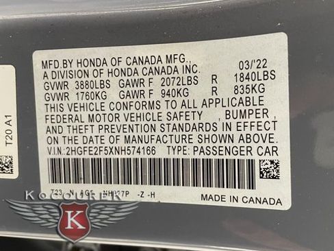 Used 2022 Honda Civic Sport image 26