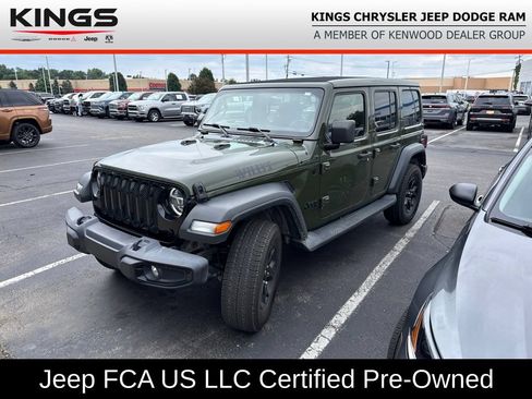 Certified 2021 Jeep Wrangler Unlimited Sport AWD/4WD image 1