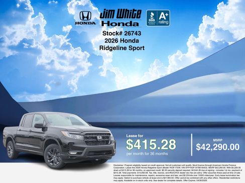 New 2026 Honda Ridgeline Sport image 3