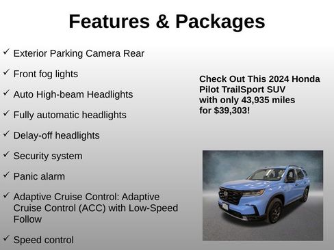 Certified 2024 Honda Pilot TrailSport image 20