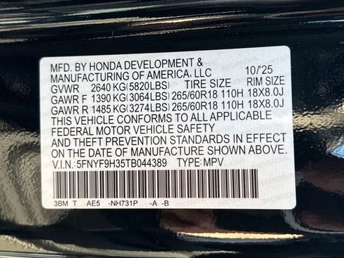 New 2026 Honda Passport RTL image 20