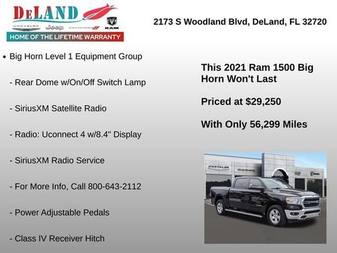 Used 2021 RAM 1500 Big Horn RWD image 18