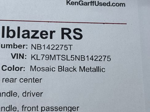 Used 2022 Chevrolet TrailBlazer RS w/ Technology Package FWD image 31