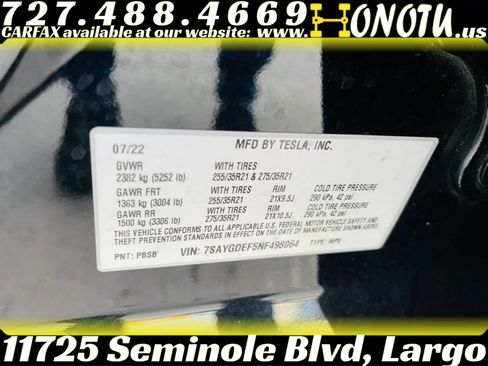 Used 2022 Tesla Model Y Performance AWD/4WD image 30
