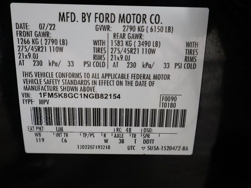 Used 2022 Ford Explorer ST w/ Equipment Group 401A image 51