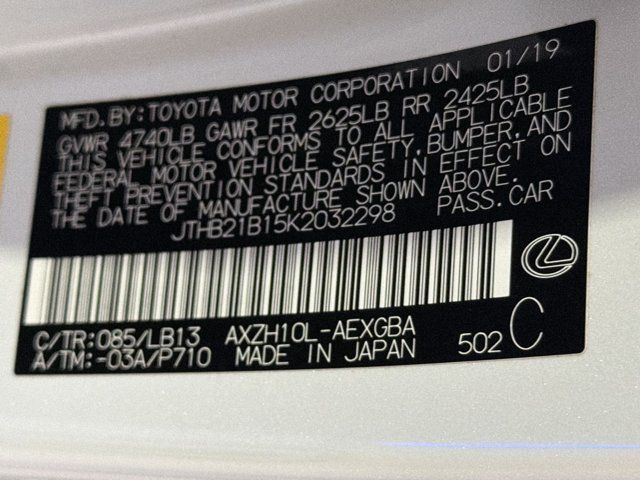 Used 2019 Lexus ES 300h w/ Accessory Package 2 FWD image 29