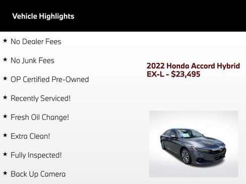 Used 2022 Honda Accord EX-L image 57