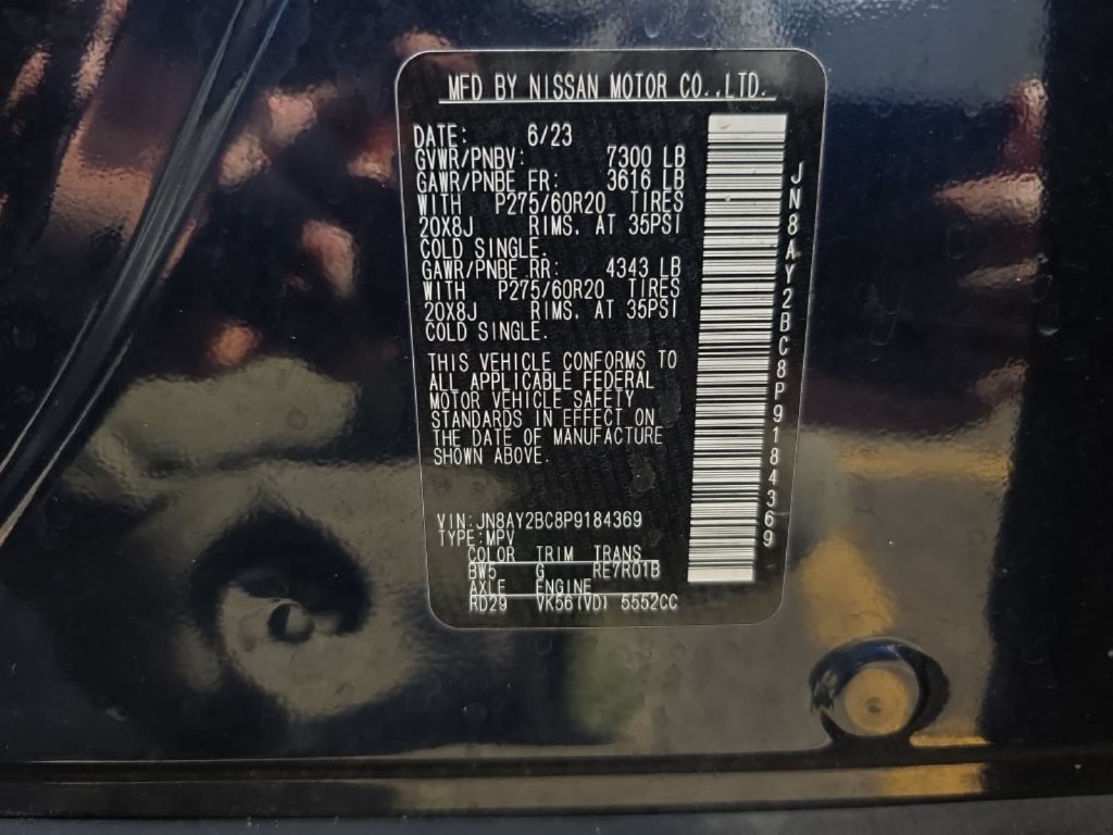 Used 2023 Nissan Armada SL w/ Cargo Package RWD image 34