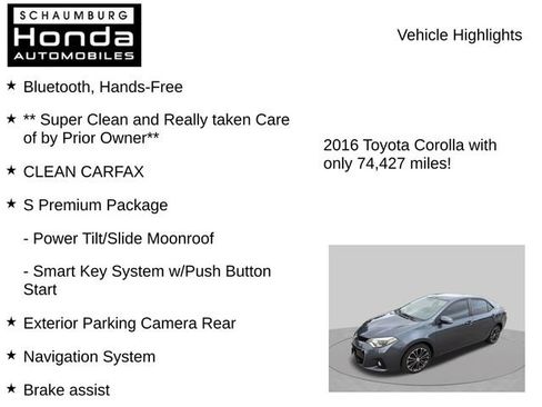 Used 2016 Toyota Corolla S Premium FWD image 7