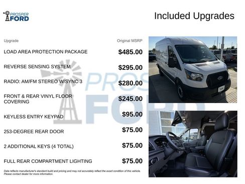 New 2025 Ford Transit 250 148 Medium Roof w/ Load Area Protection Package image 28