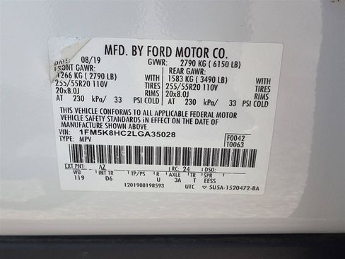 Used 2020 Ford Explorer Platinum w/ Premium Technology Package AWD/4WD image 39