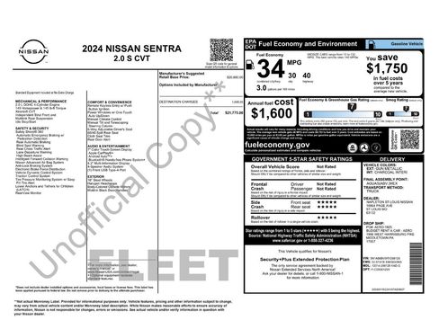 Used 2024 Nissan Sentra S FWD image 5