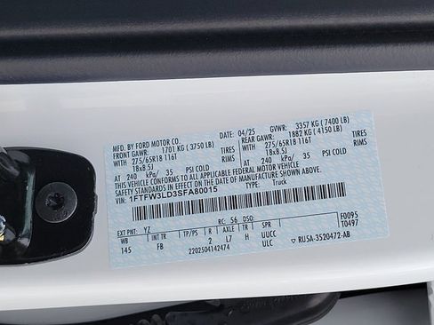 New 2025 Ford F150 XLT w/ Equipment Group 302A MID image 13