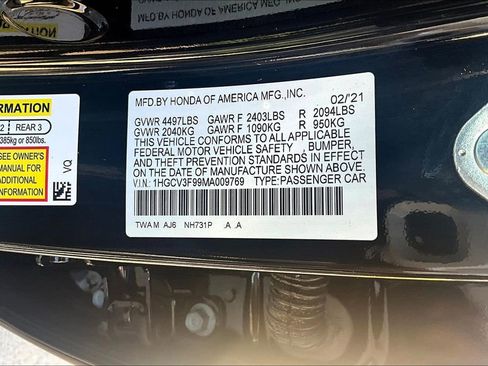 Used 2021 Honda Accord Touring image 44