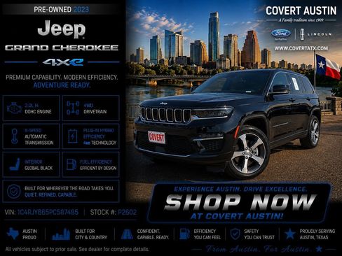 Used 2023 Jeep Grand Cherokee 4WD 4xe image 1