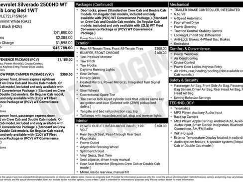 Used 2020 Chevrolet Silverado 2500 W/T w/ WT Convenience Package image 12