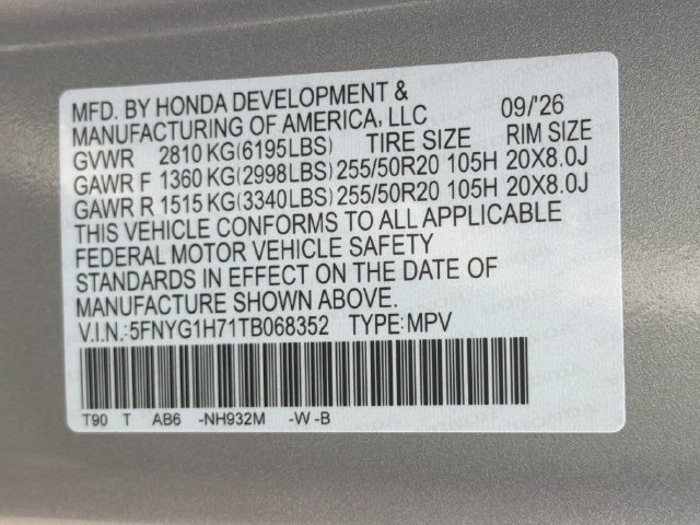 New 2026 Honda Pilot Touring image 34